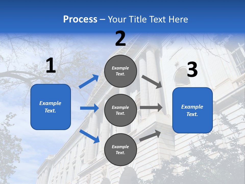 Government Facade American PowerPoint Template