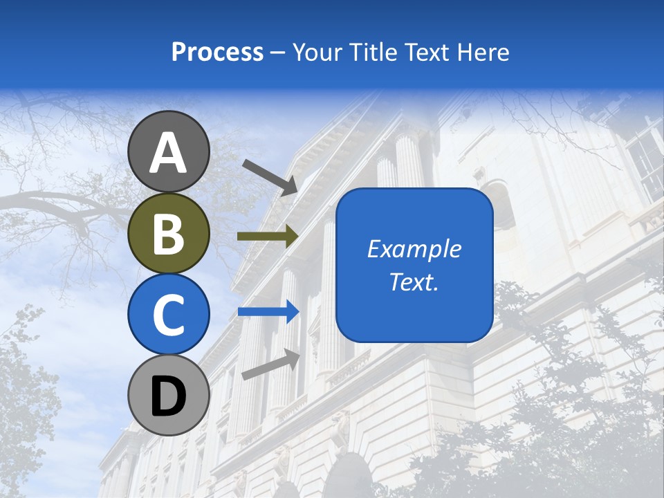 Government Facade American PowerPoint Template