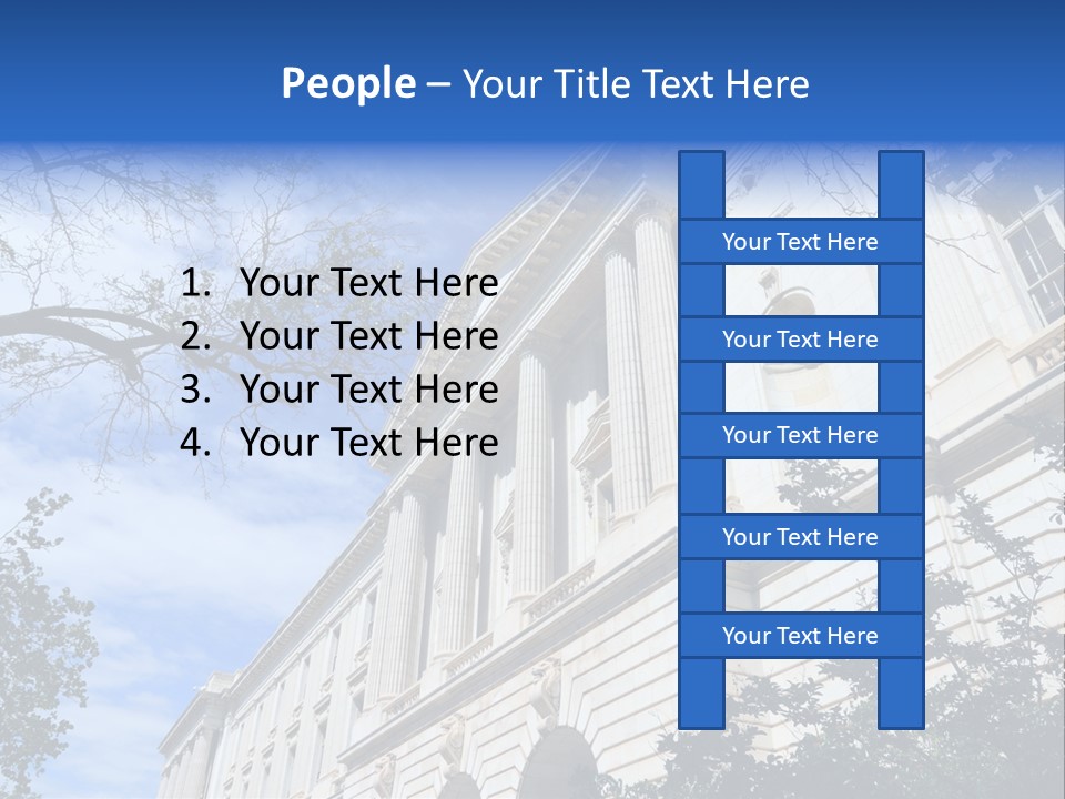 Government Facade American PowerPoint Template