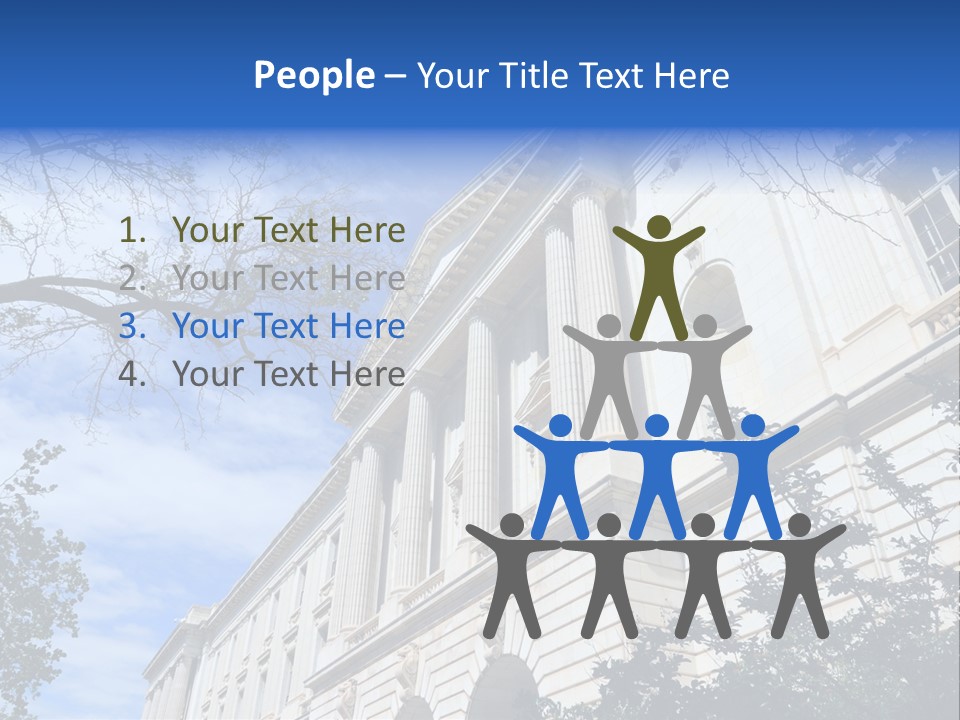 Government Facade American PowerPoint Template