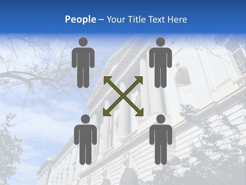 Government Facade American PowerPoint Template