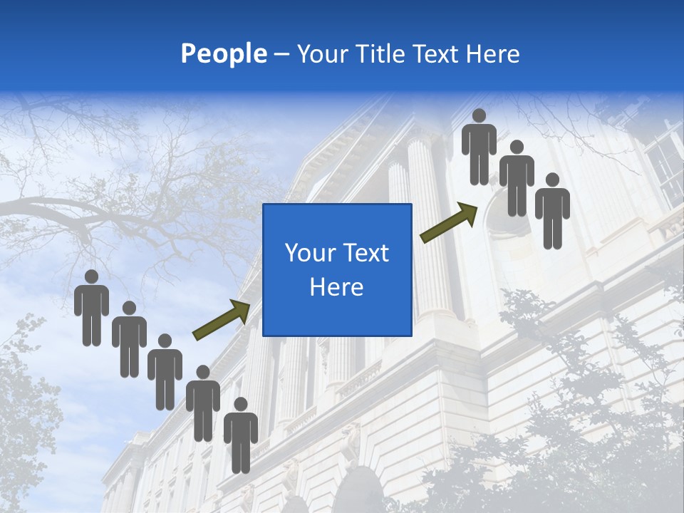 Government Facade American PowerPoint Template