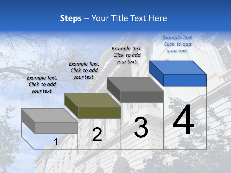 Government Facade American PowerPoint Template