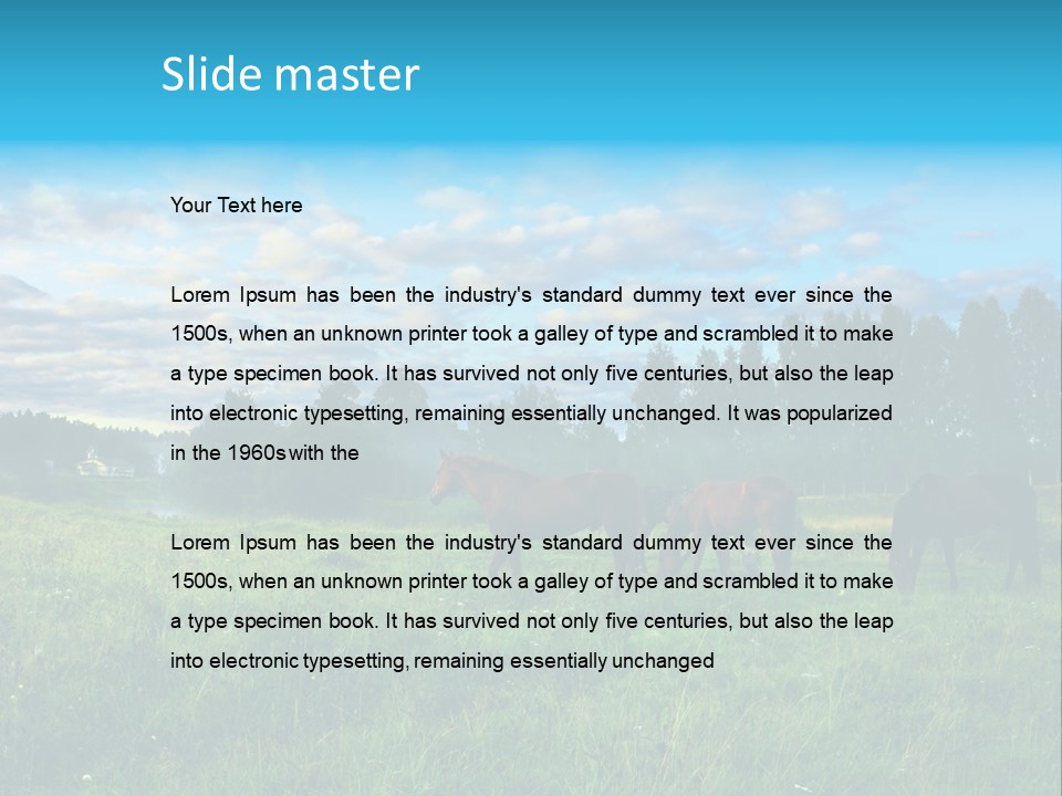 Summer Sunset Day PowerPoint Template