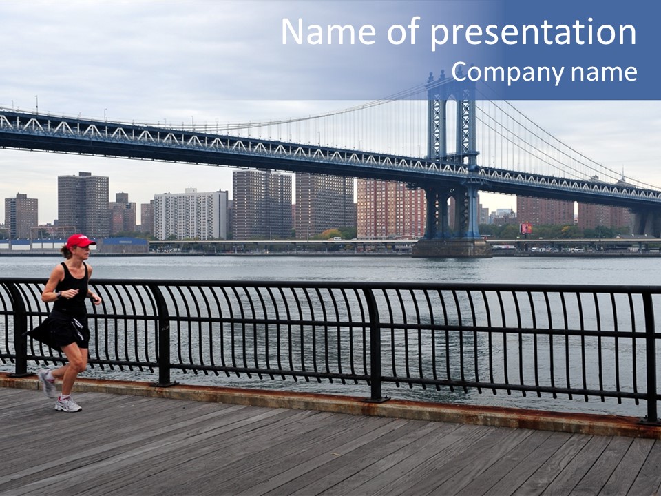 Ralph Modjeski East River Attractive PowerPoint Template