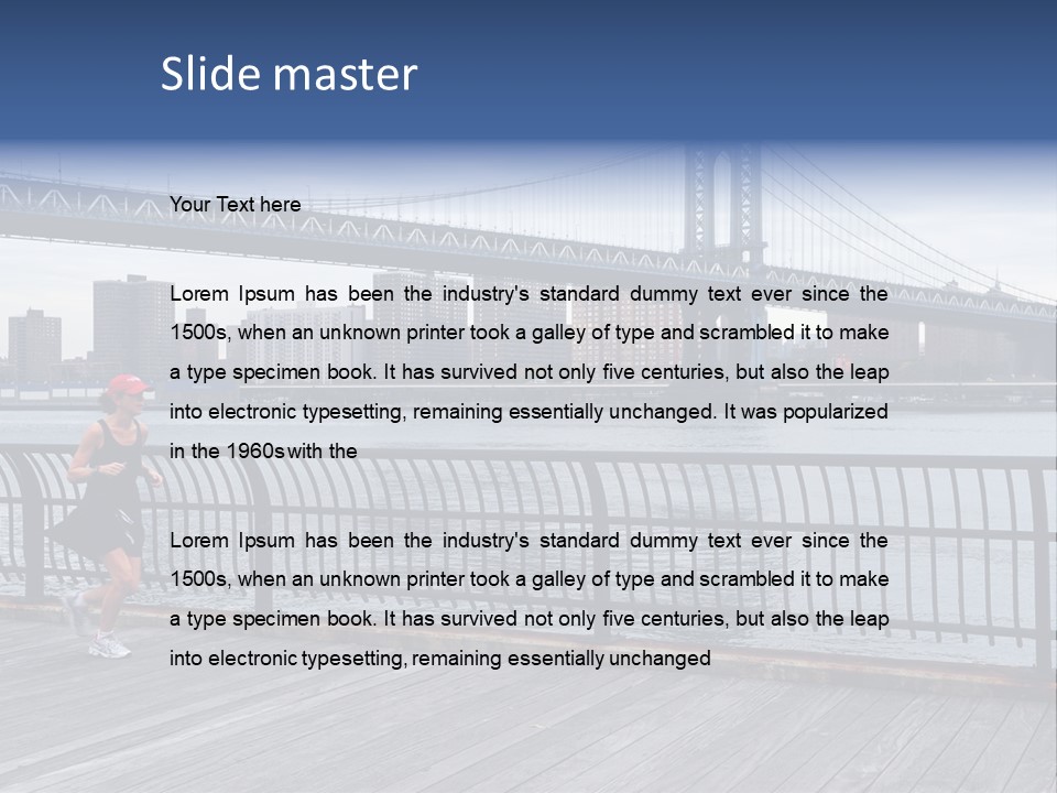 Ralph Modjeski East River Attractive PowerPoint Template