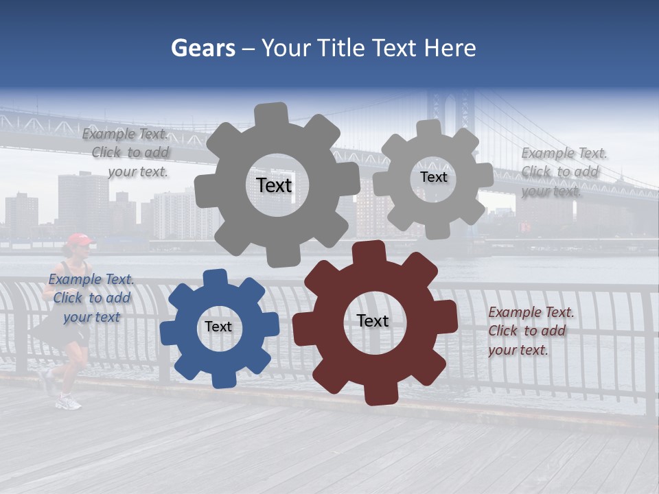 Ralph Modjeski East River Attractive PowerPoint Template