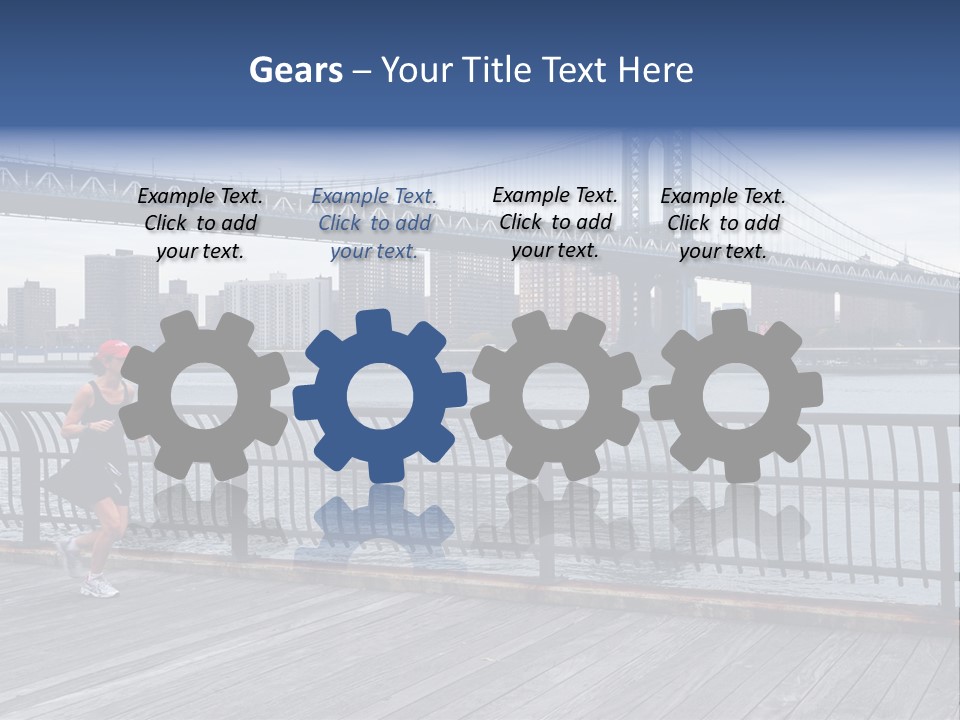 Ralph Modjeski East River Attractive PowerPoint Template