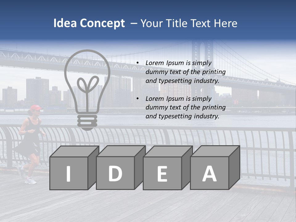 Ralph Modjeski East River Attractive PowerPoint Template
