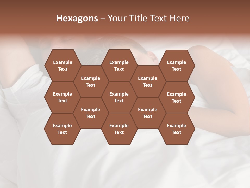 A Man And A Woman Sleeping On A Bed PowerPoint Template