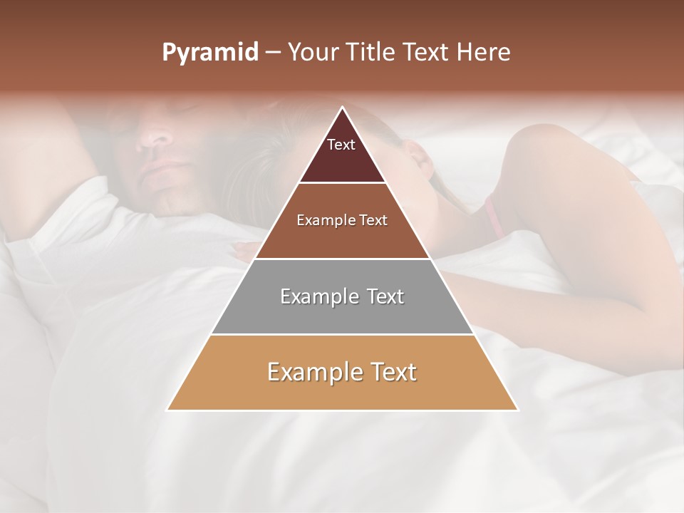 A Man And A Woman Sleeping On A Bed PowerPoint Template