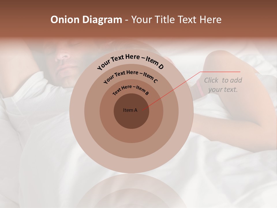 A Man And A Woman Sleeping On A Bed PowerPoint Template