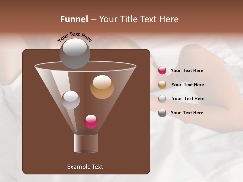 A Man And A Woman Sleeping On A Bed PowerPoint Template