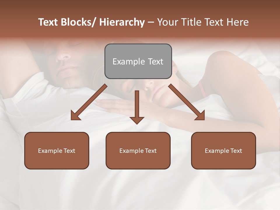 A Man And A Woman Sleeping On A Bed PowerPoint Template