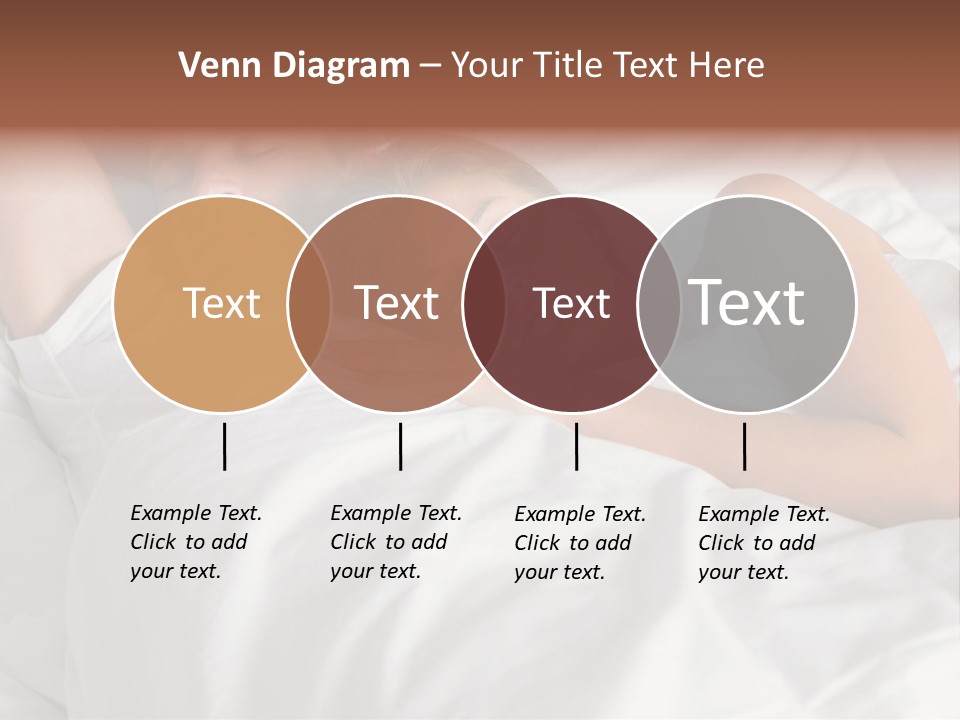 A Man And A Woman Sleeping On A Bed PowerPoint Template