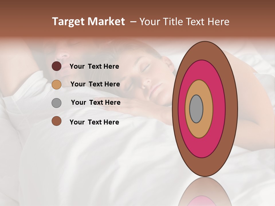 A Man And A Woman Sleeping On A Bed PowerPoint Template