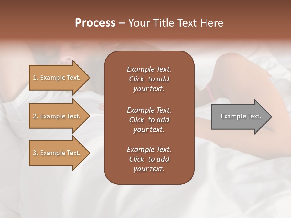 A Man And A Woman Sleeping On A Bed PowerPoint Template