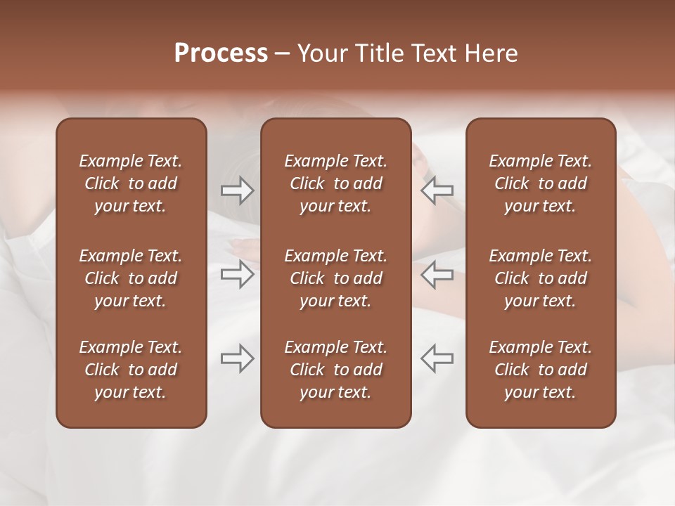 A Man And A Woman Sleeping On A Bed PowerPoint Template