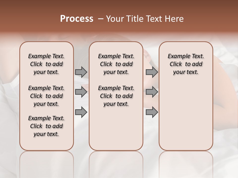 A Man And A Woman Sleeping On A Bed PowerPoint Template