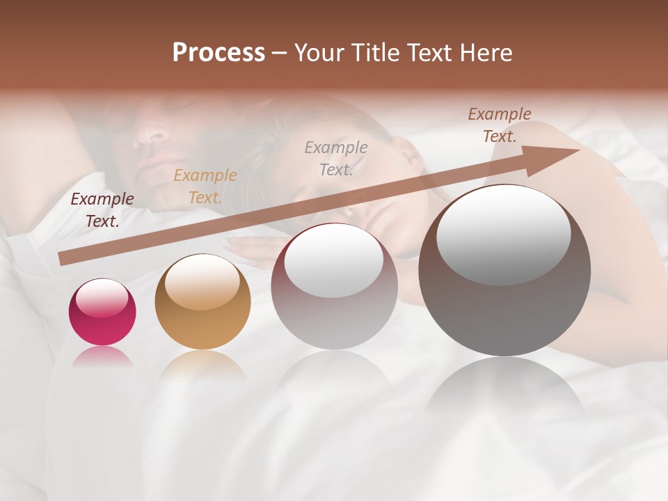 A Man And A Woman Sleeping On A Bed PowerPoint Template