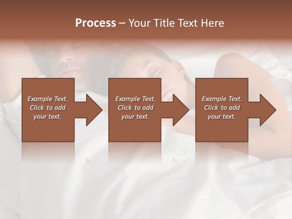 A Man And A Woman Sleeping On A Bed PowerPoint Template