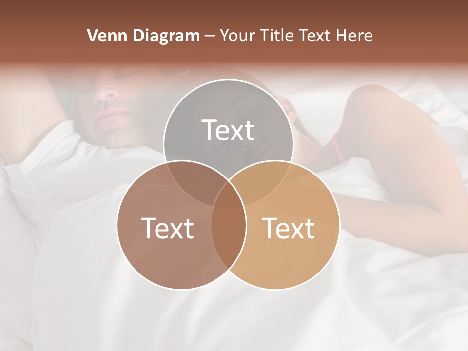 A Man And A Woman Sleeping On A Bed PowerPoint Template