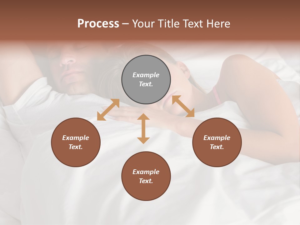 A Man And A Woman Sleeping On A Bed PowerPoint Template