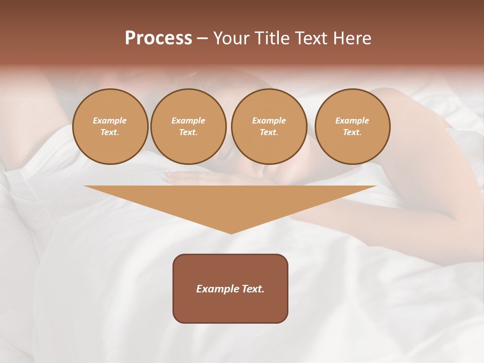 A Man And A Woman Sleeping On A Bed PowerPoint Template