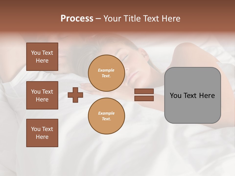 A Man And A Woman Sleeping On A Bed PowerPoint Template