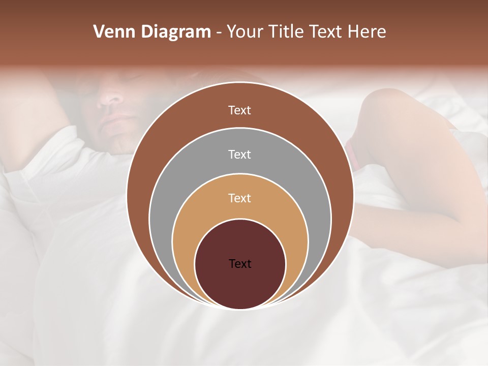 A Man And A Woman Sleeping On A Bed PowerPoint Template