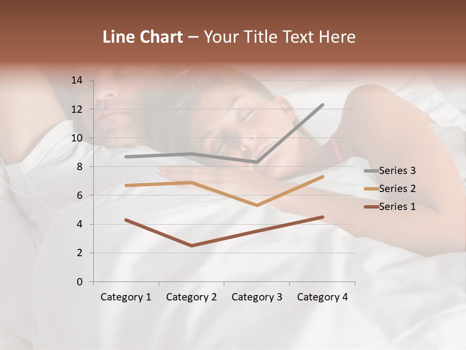 A Man And A Woman Sleeping On A Bed PowerPoint Template