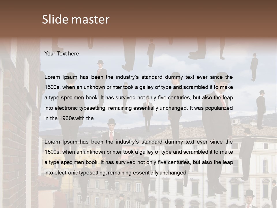 Valley Housing Landscape PowerPoint Template