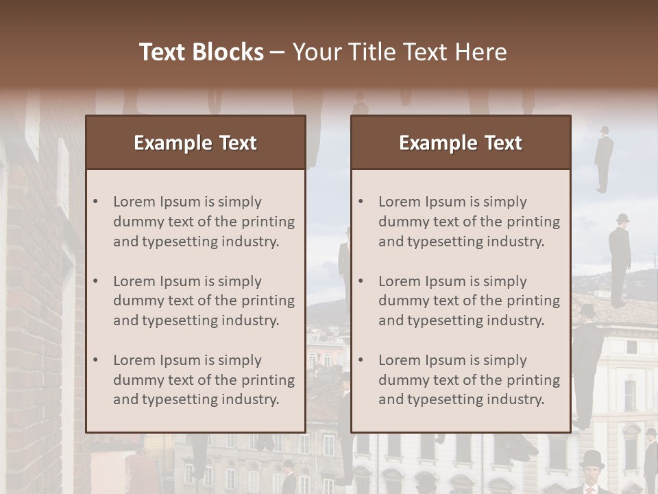 Valley Housing Landscape PowerPoint Template