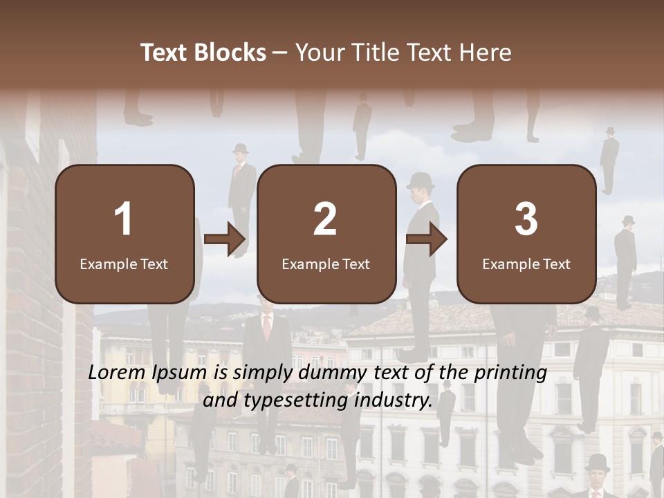 Valley Housing Landscape PowerPoint Template