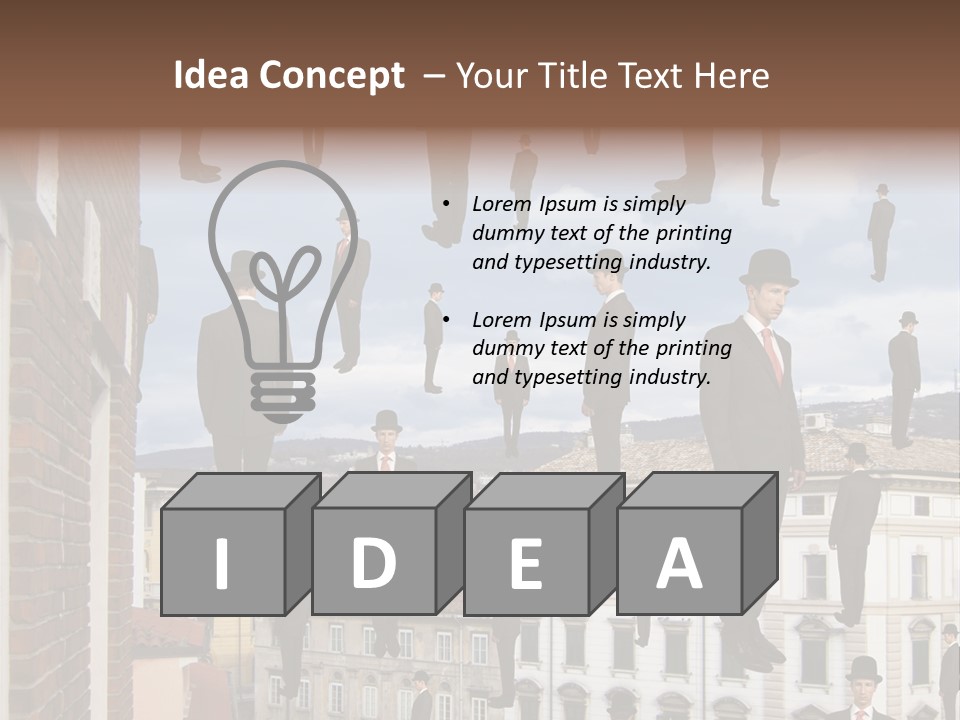 Valley Housing Landscape PowerPoint Template