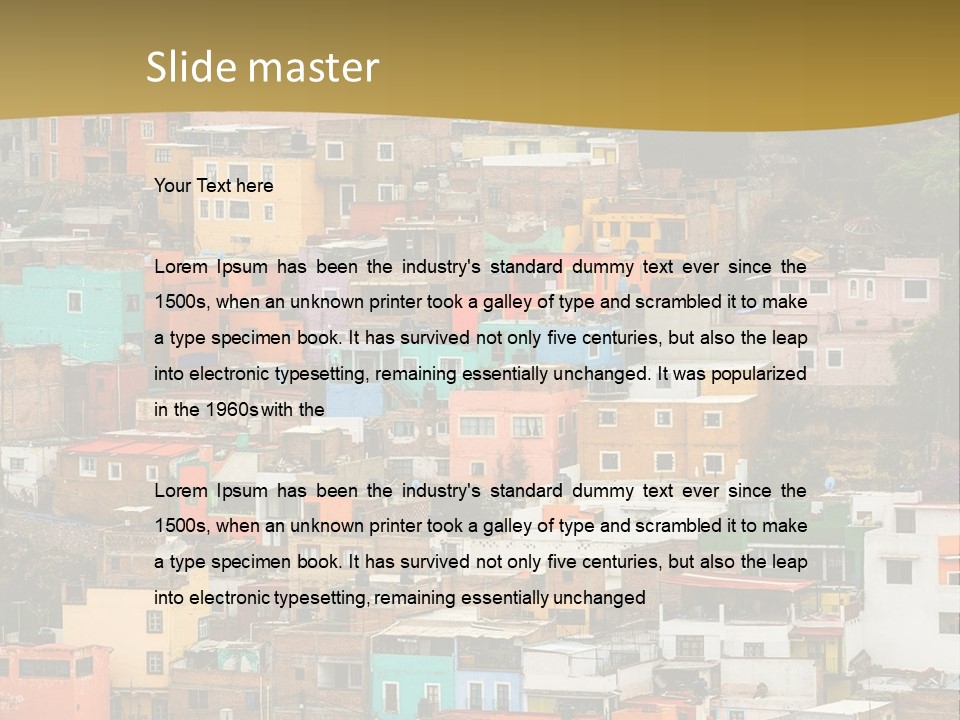 Valley Housing Landscape PowerPoint Template