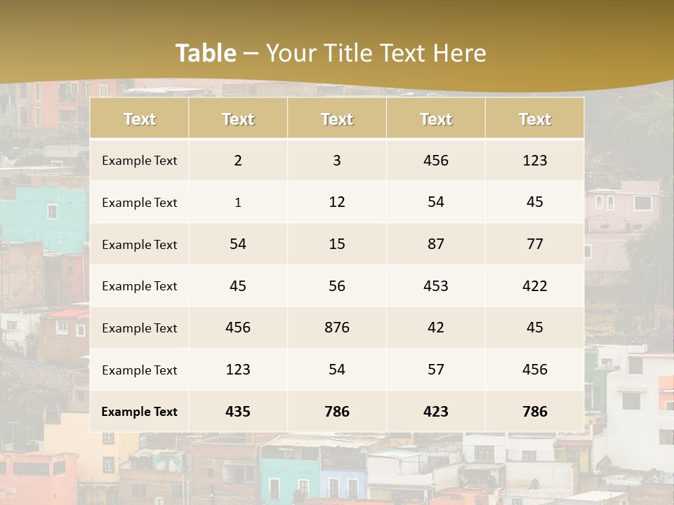 Valley Housing Landscape PowerPoint Template
