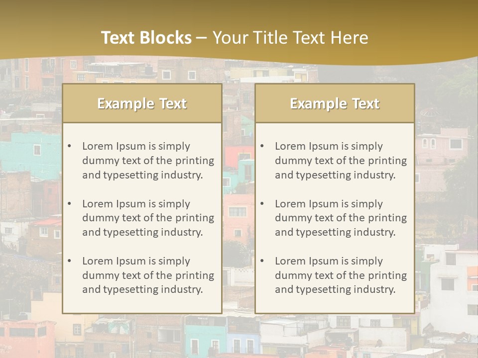 Valley Housing Landscape PowerPoint Template