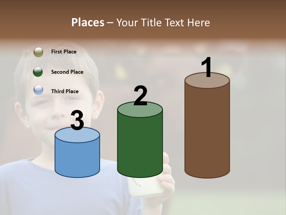 Child Kid Glass PowerPoint Template