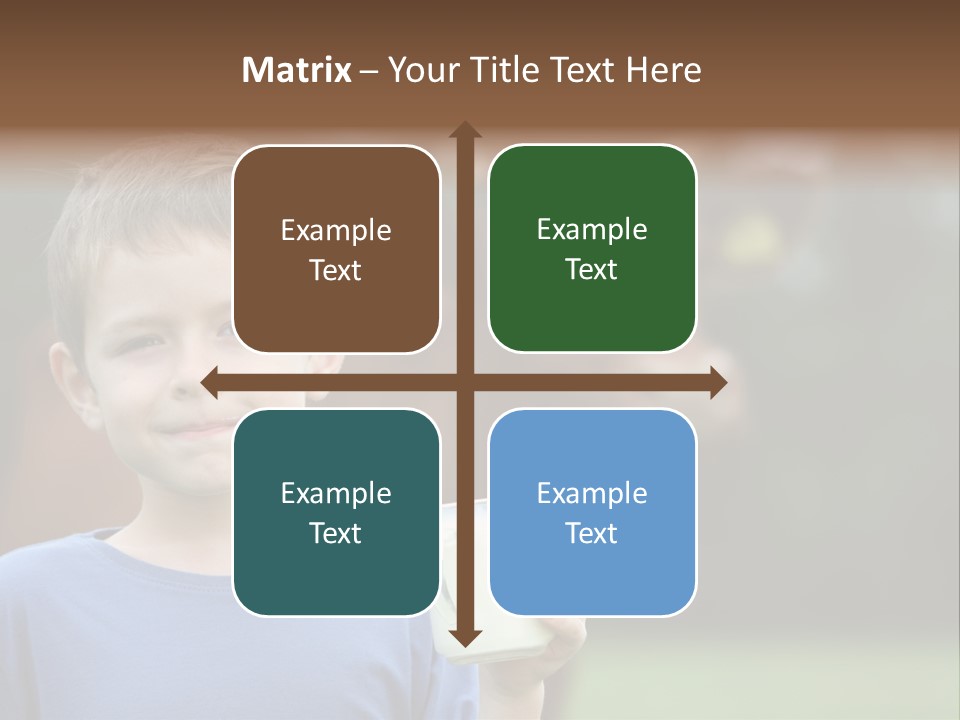 Child Kid Glass PowerPoint Template