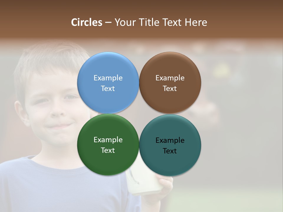 Child Kid Glass PowerPoint Template