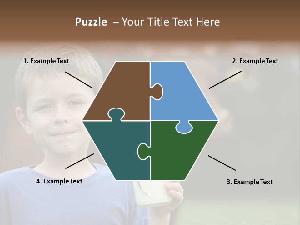 Child Kid Glass PowerPoint Template