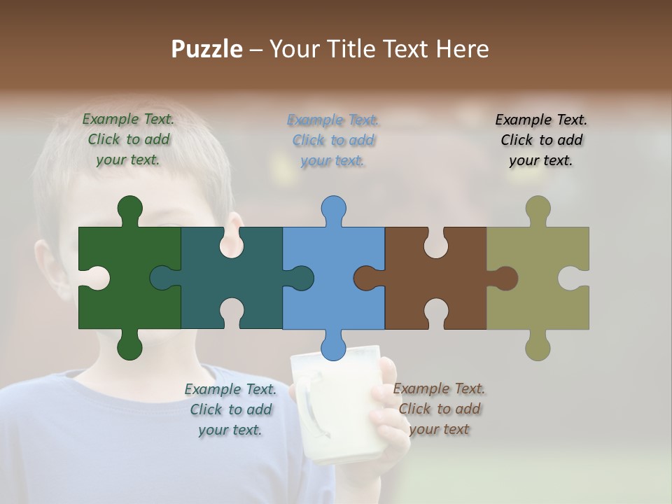 Child Kid Glass PowerPoint Template