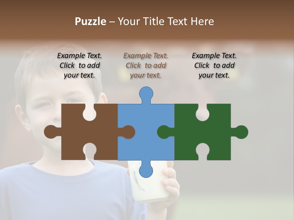 Child Kid Glass PowerPoint Template