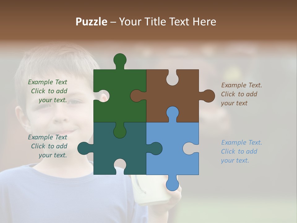 Child Kid Glass PowerPoint Template