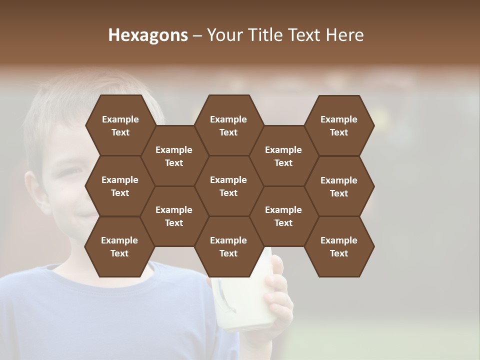 Child Kid Glass PowerPoint Template