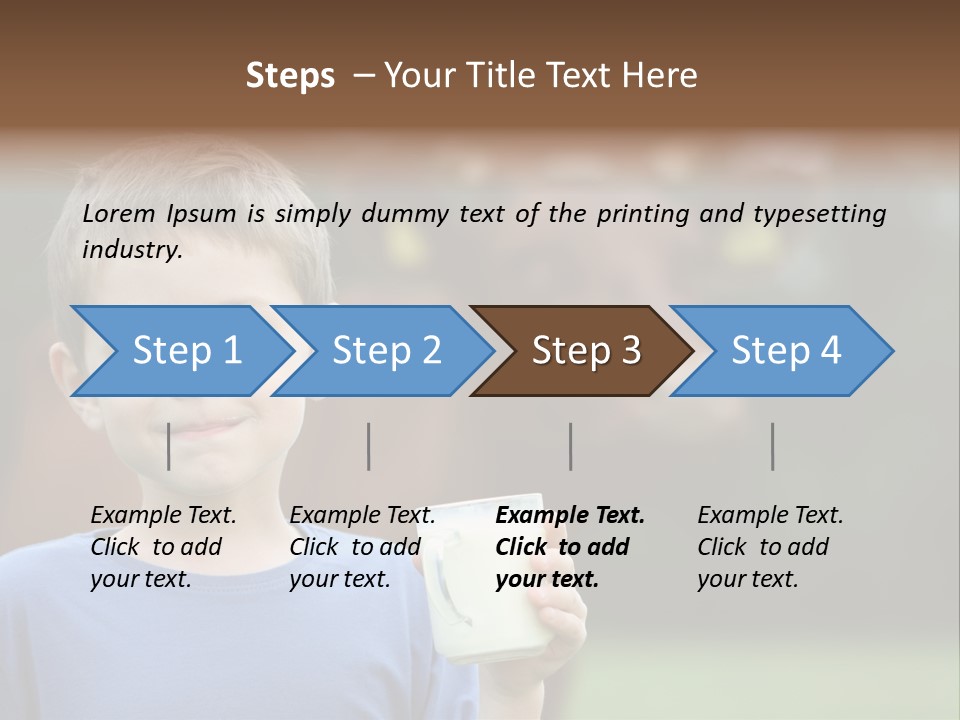 Child Kid Glass PowerPoint Template