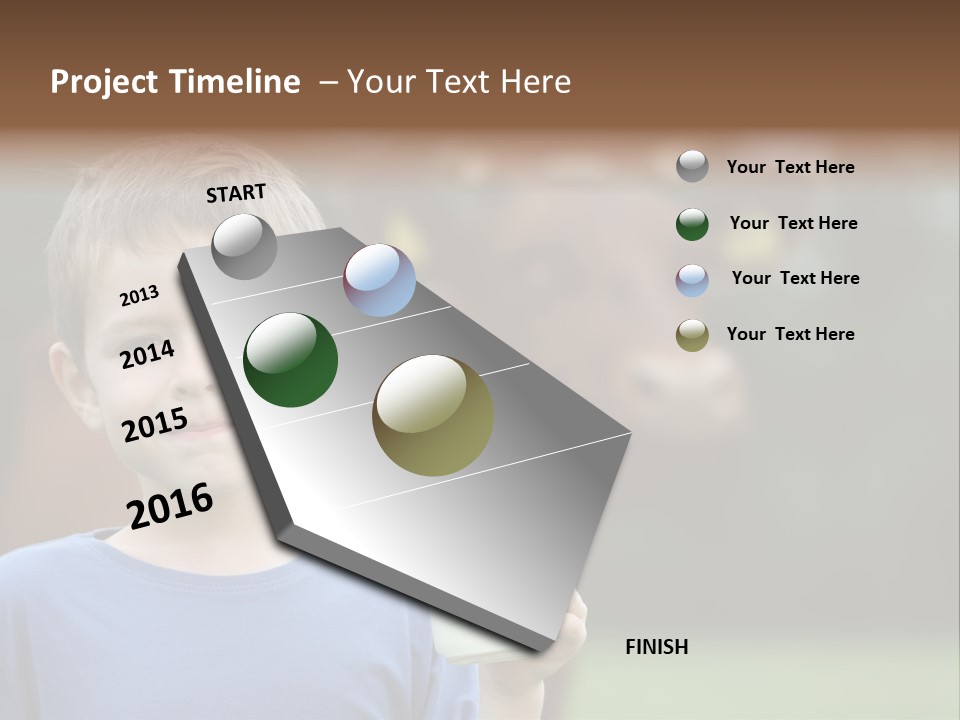 Child Kid Glass PowerPoint Template