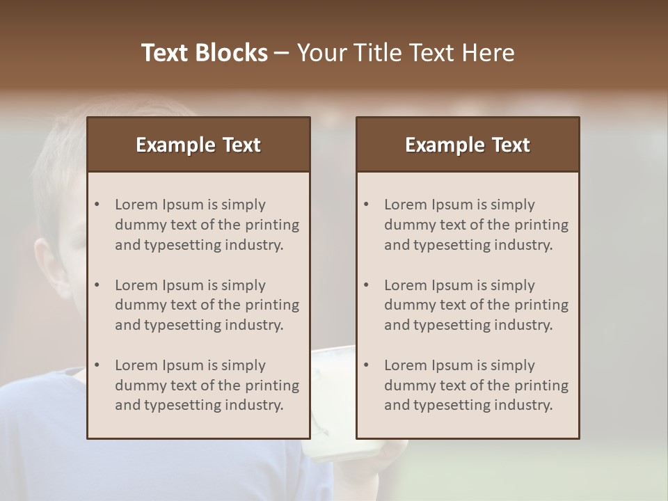 Child Kid Glass PowerPoint Template