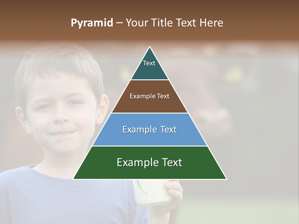 Child Kid Glass PowerPoint Template